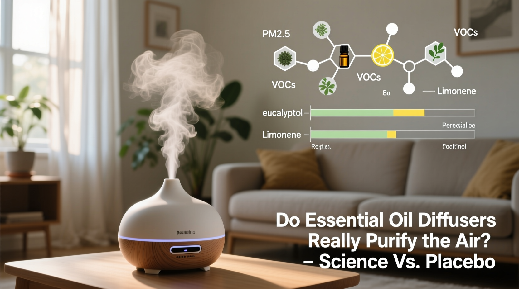 do essential oil diffusers really purify the air or is it placebo effect