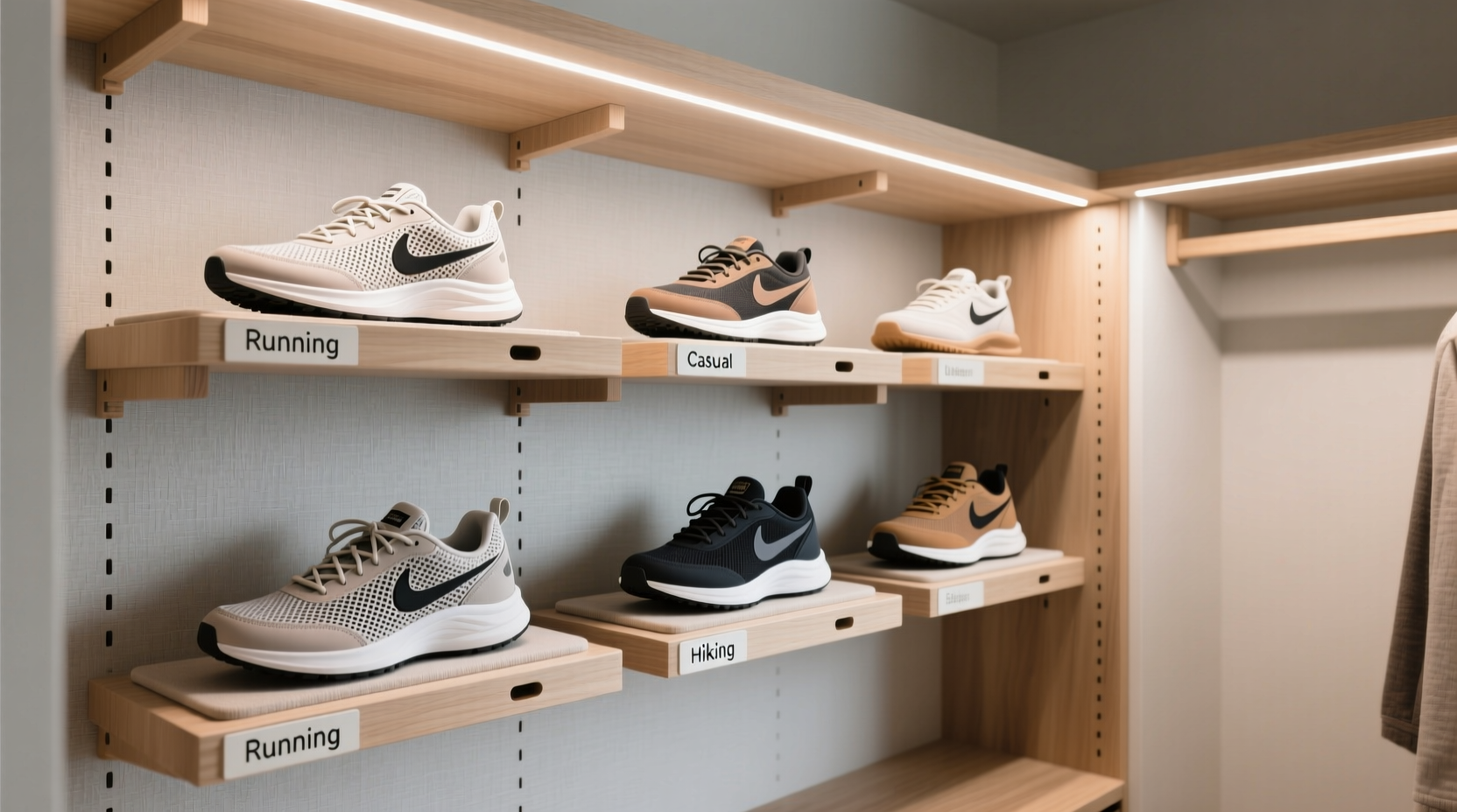 sneaker storage linen closet conversion guide