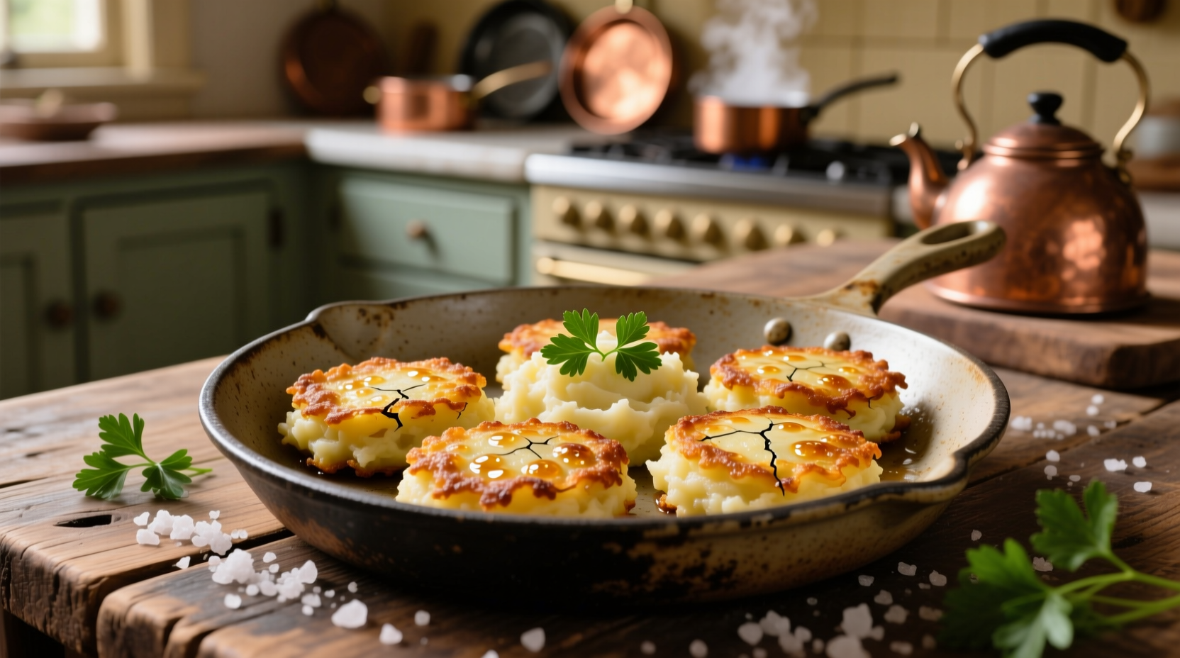 Crispy Fried Potato Patties from Mashed Potatoes Recipe