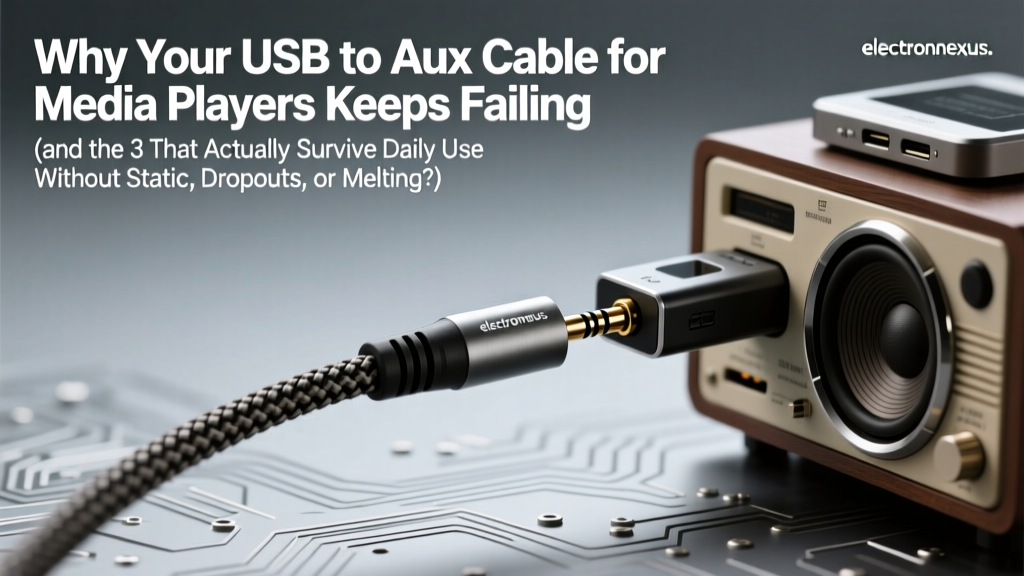 Why Your USB to Aux Cable for Media Players Keeps Failing (and the 3 That Actually Survive Daily Use Without Static, Dropouts, or Melting)