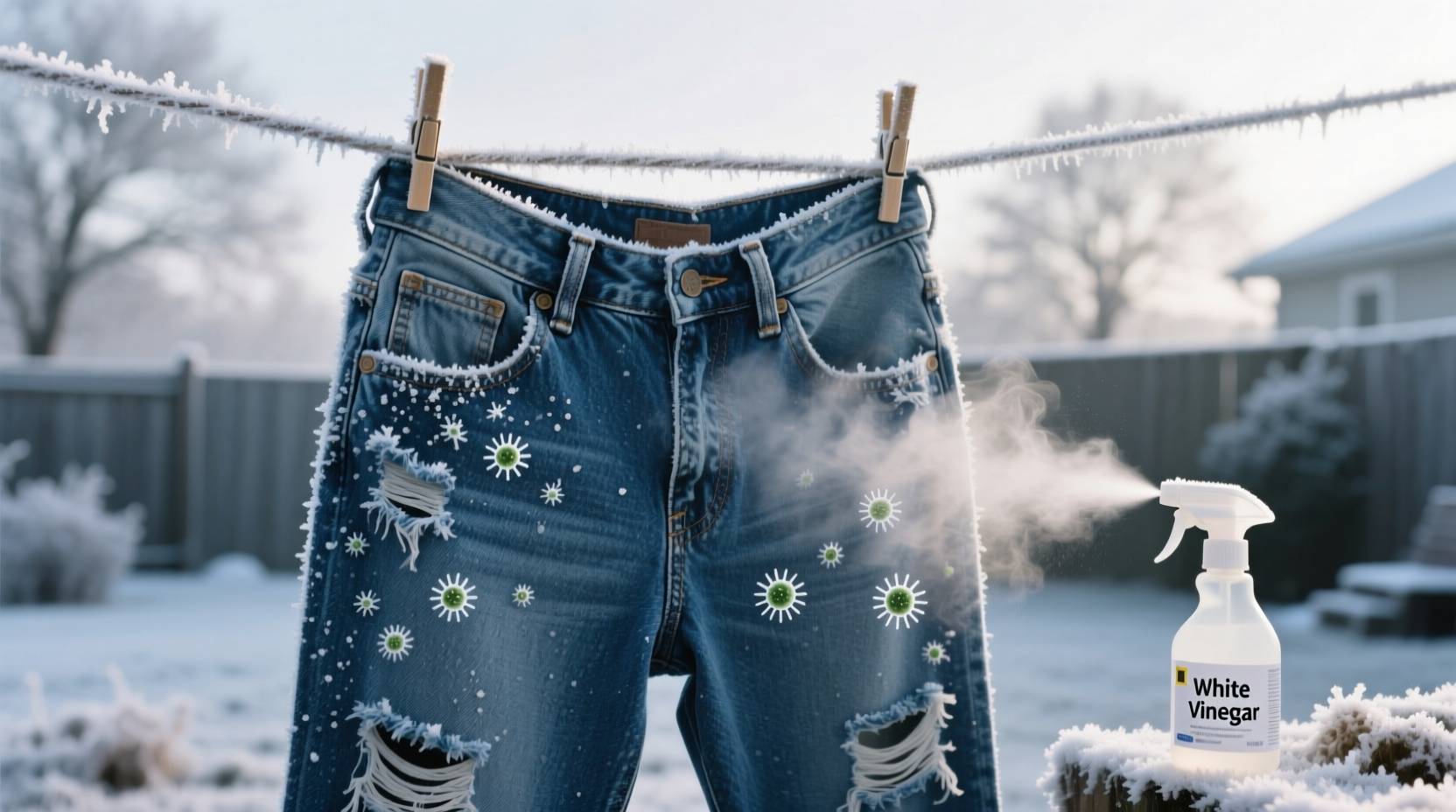 does freezing jeans kill odor bacteria