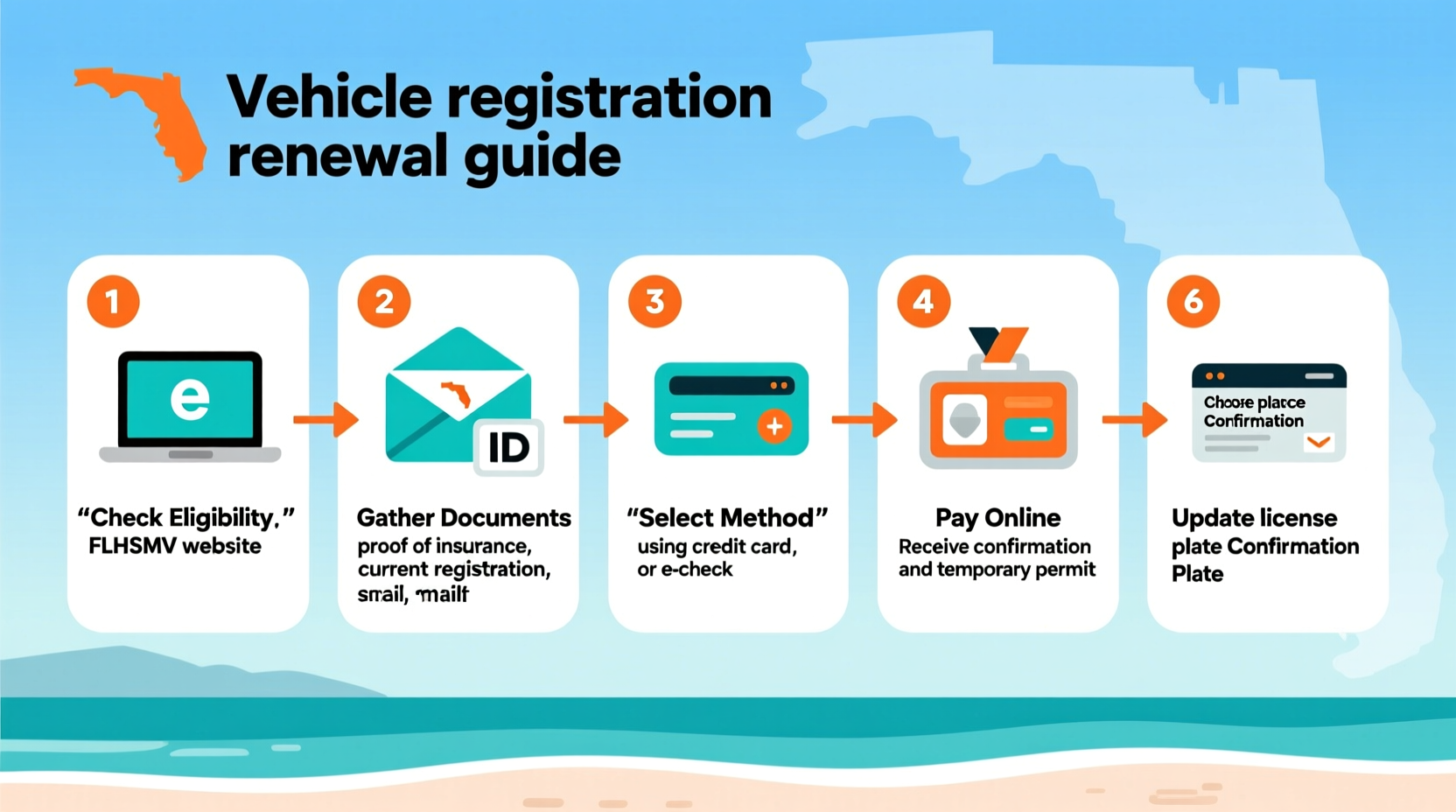 how to renew car registration in florida