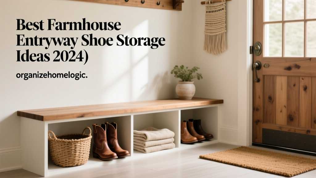 Best Farmhouse Entryway Shoe Storage Ideas (2024)