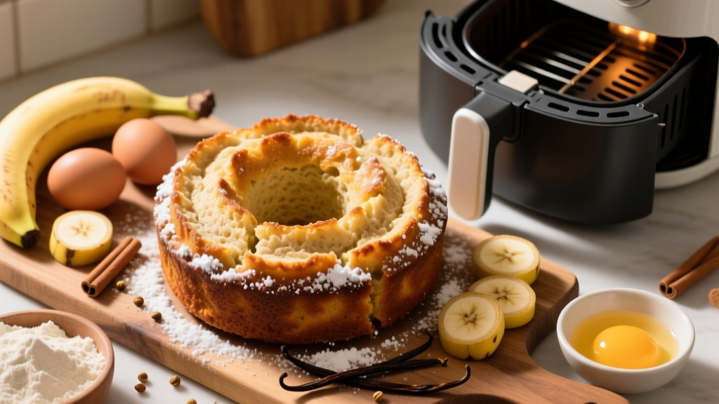 Air Fryer Banana Cake: Crispy Edges, Moist & Light