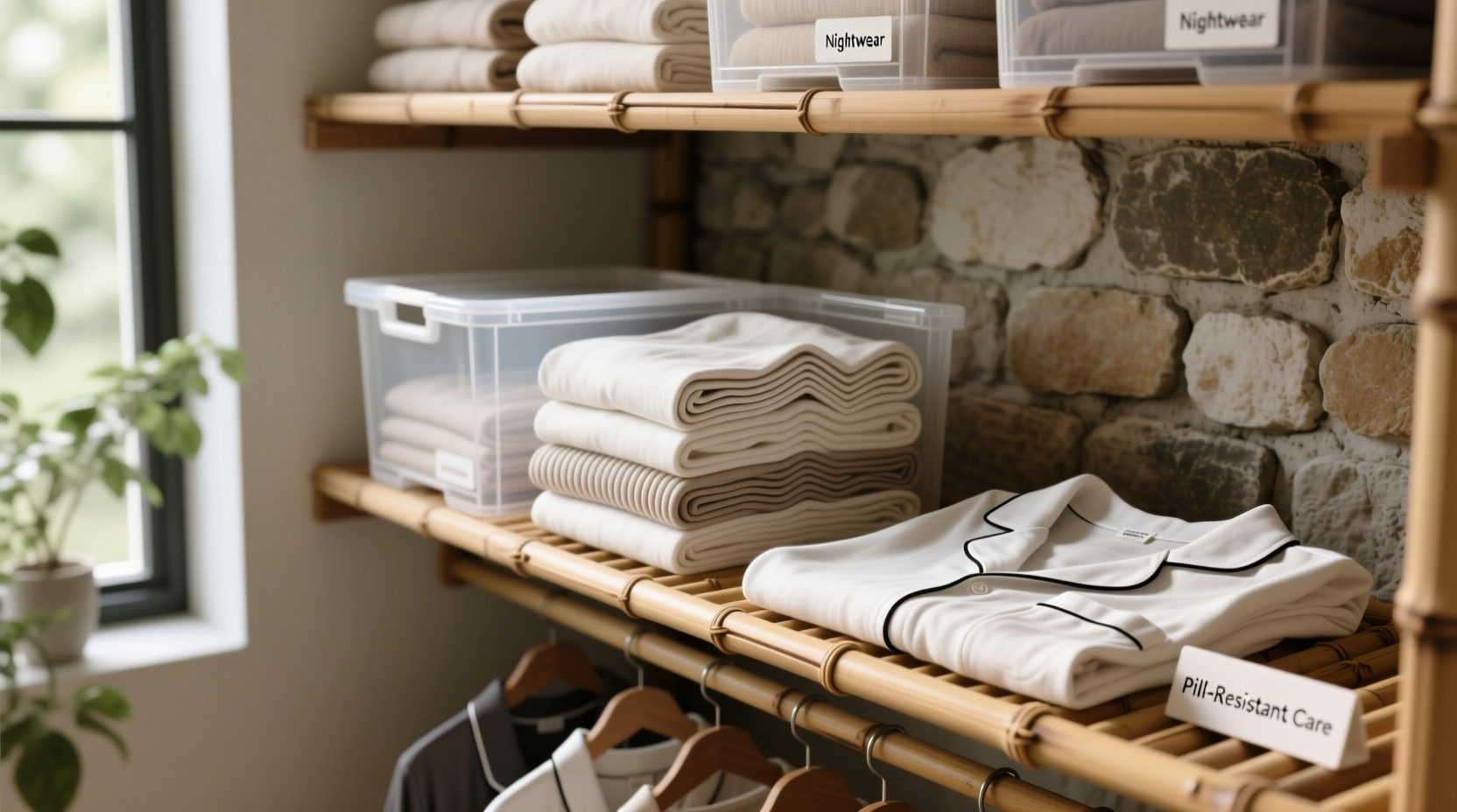 closet organization tips folded vs hanging jersey pajamas