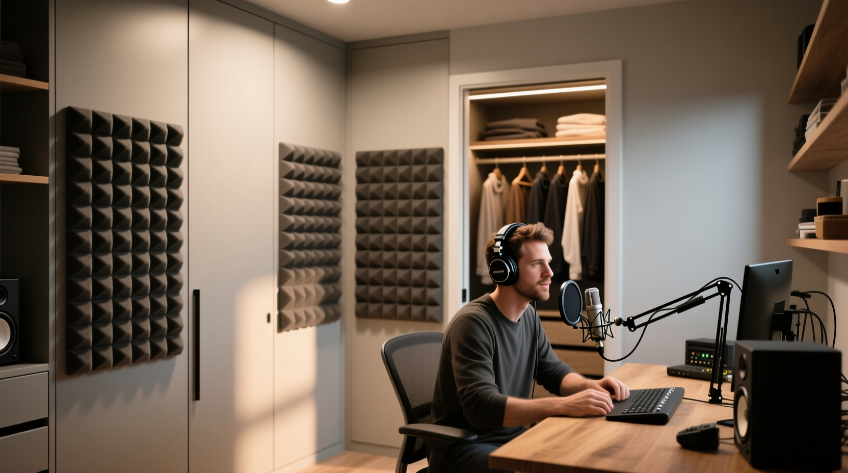 closet organization tips soundproofing for podcasts