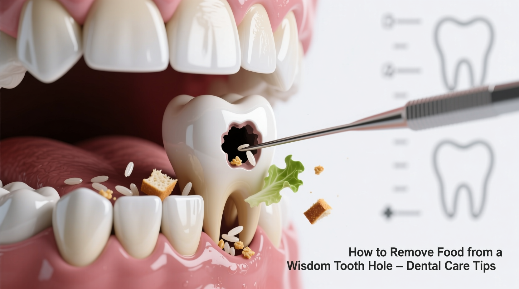 How to Safely Remove Food From Wisdom Tooth Hole