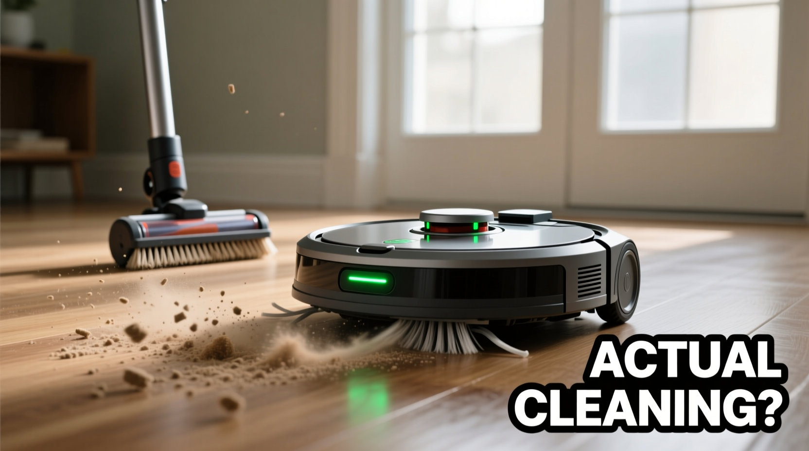 robot vacuum vs upright is the robot actually cleaning or just pushing dust around