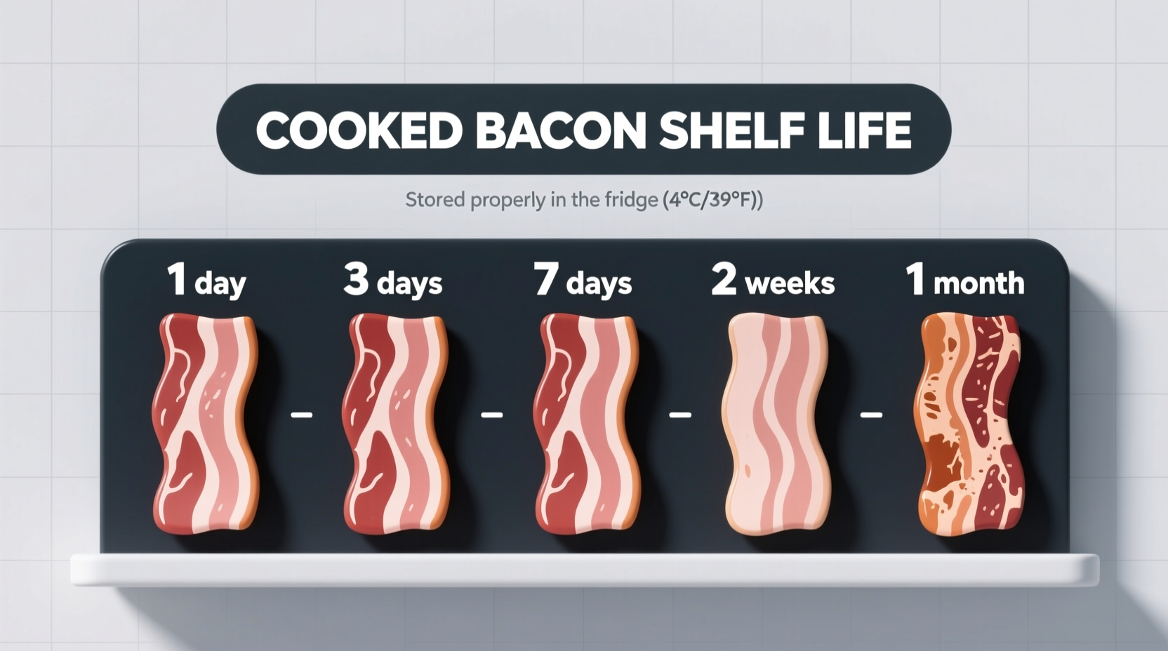 how long does cooked bacon last