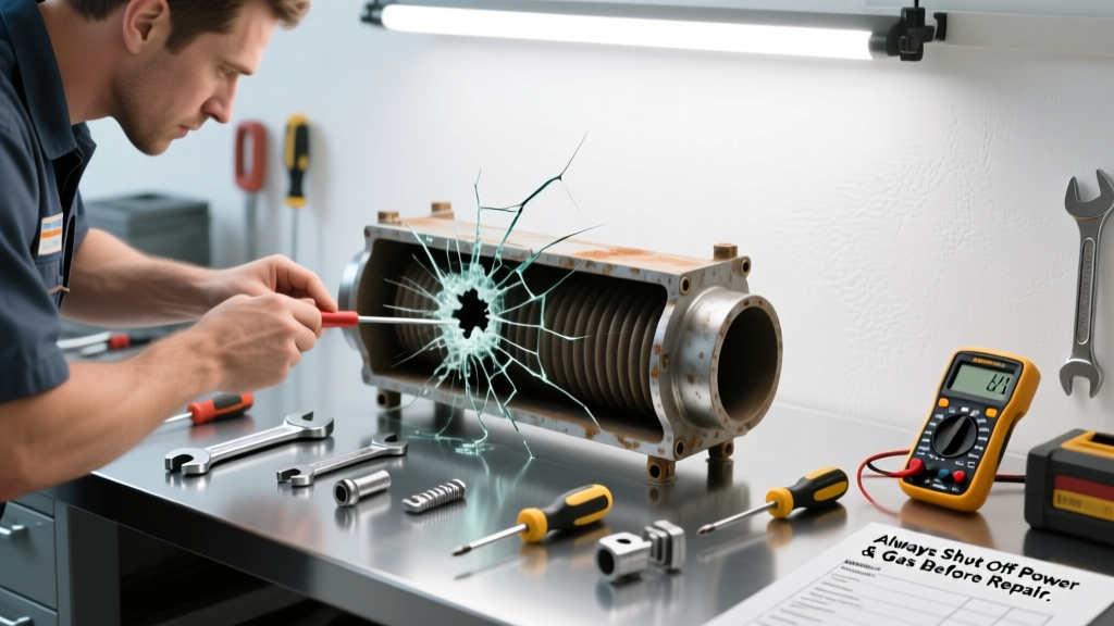 How to Fix a Cracked Furnace Heat Exchanger Safely
