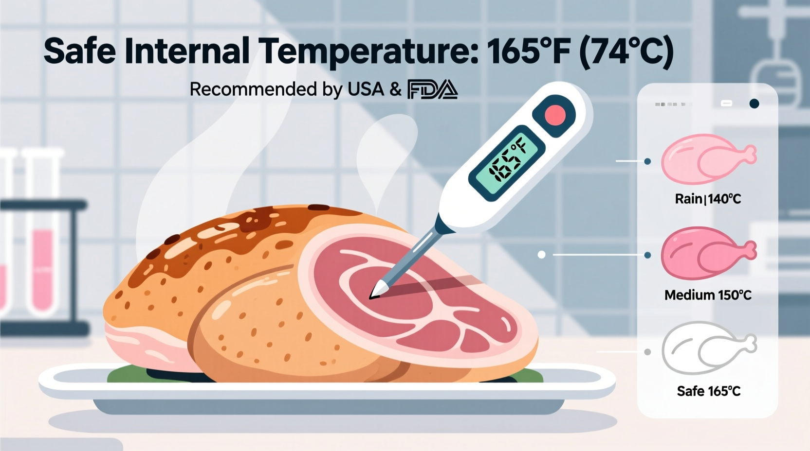 what temperature should chicken be cooked to