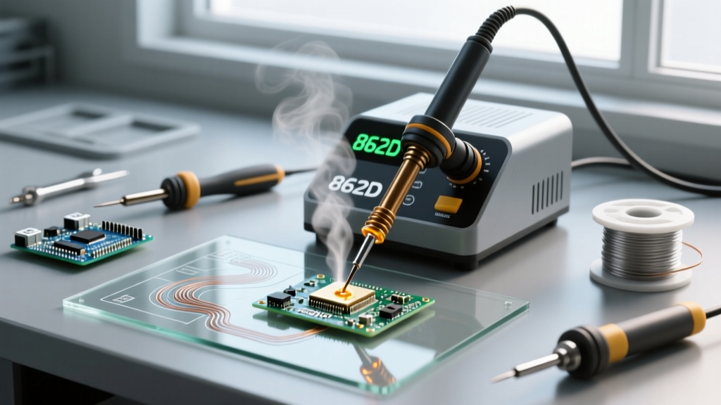 Beginner Guide to the 862D Rework Soldering Station Setup