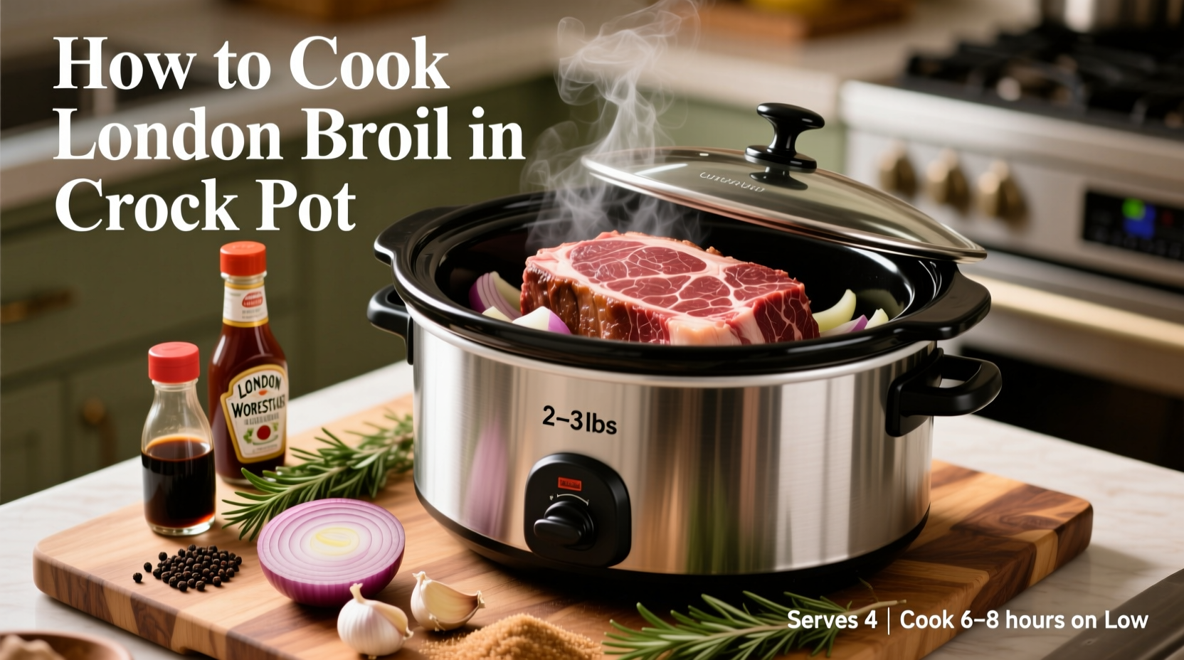 how to cook london broil in crock pot