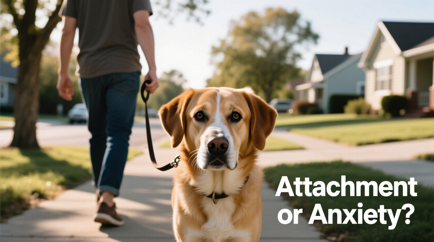 why does my dog follow me everywhere attachment or separation anxiety