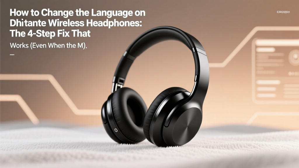 Change Language on Dhgate Wireless Headphones (2026)