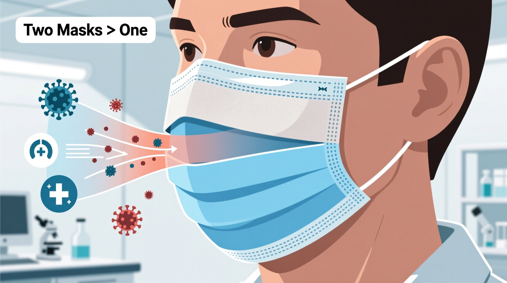 is wearing two masks better than one for protection or just uncomfortable