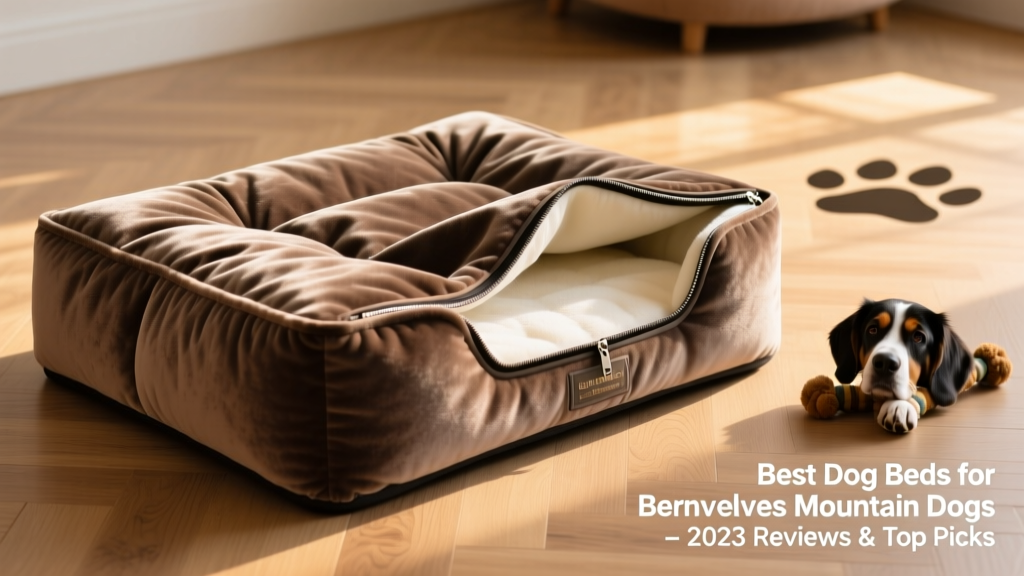 Close-up of the FurPetVo Microvelvet Luxe Lounger showing its plush surface, thick foam base, and removable zippered cover