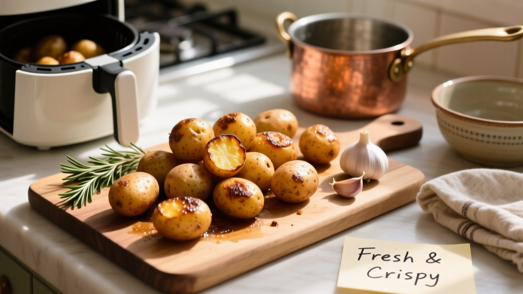 Air Fryer Roasted New Potatoes: Crispy, Cheap & Healthy