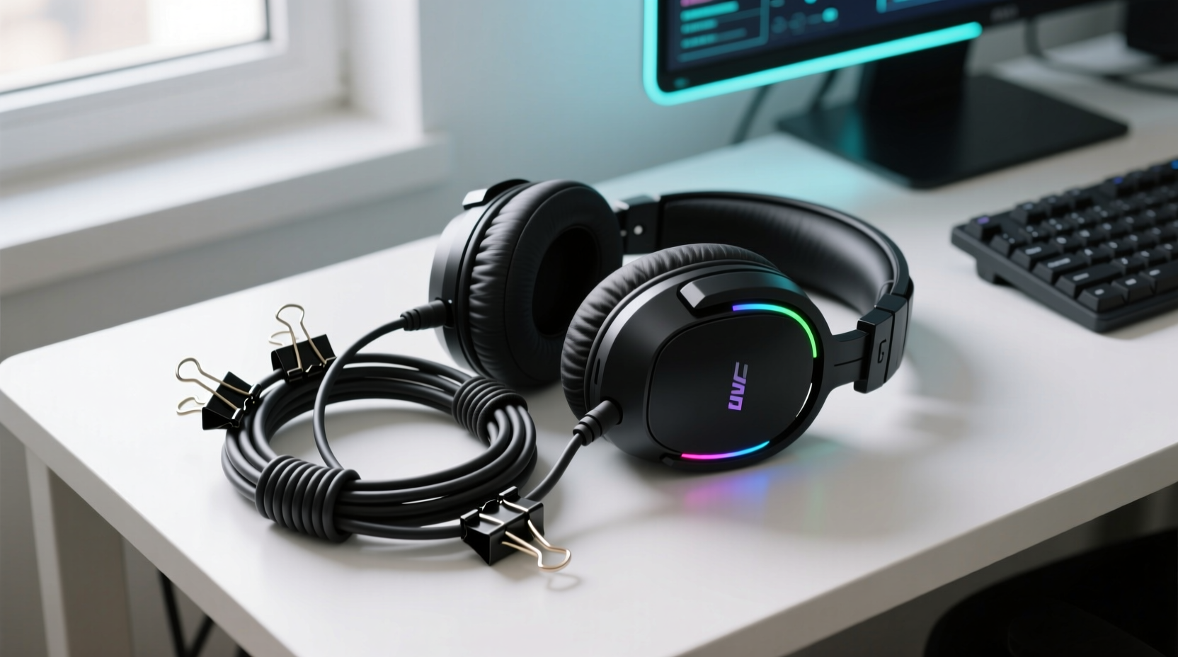 closet organization tips store gaming headset cables without kinking