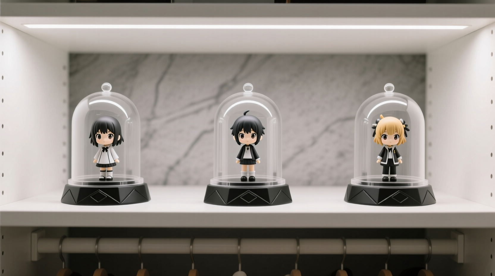 how to store anime figurines safely on closet tops