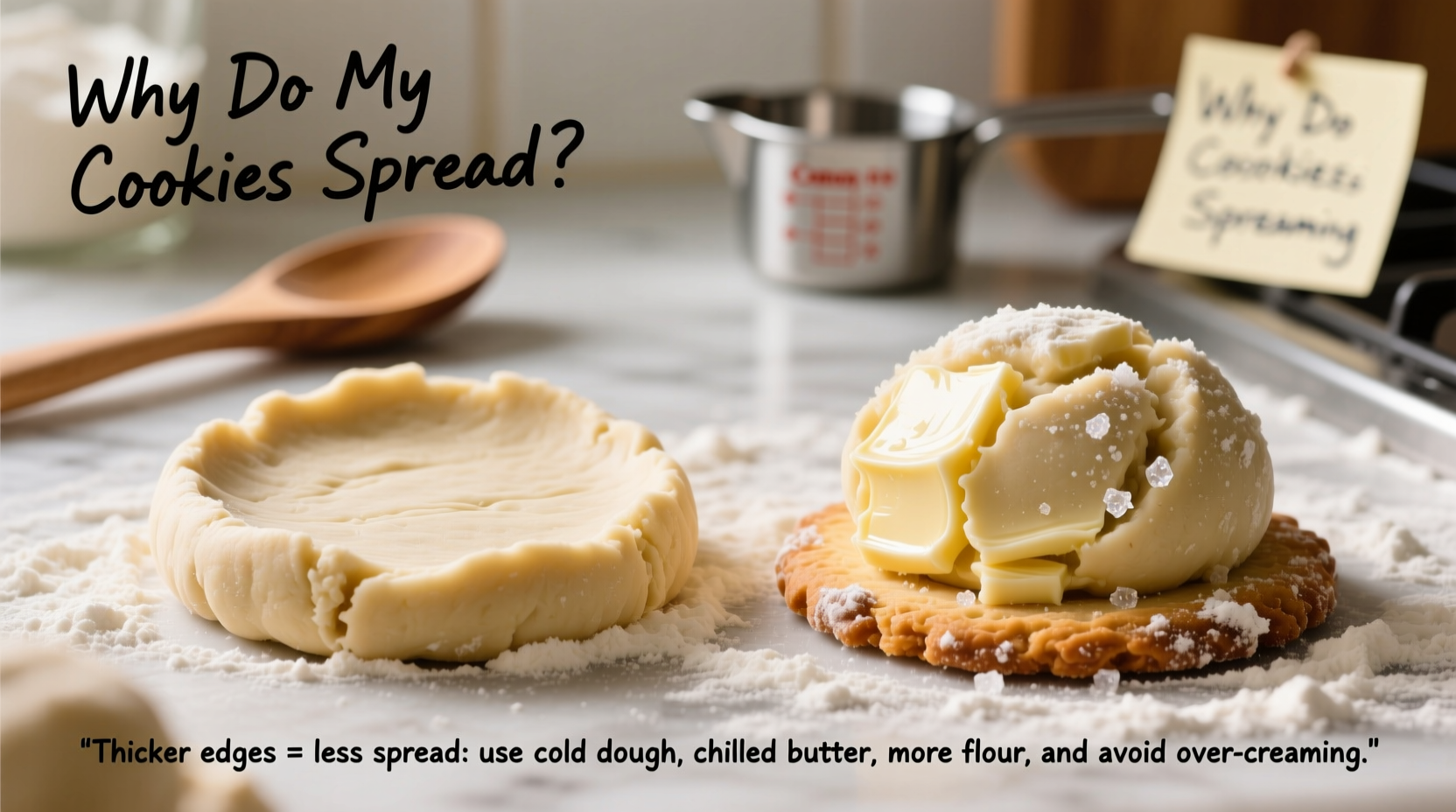 why do my cookies spread too much and how to get thicker edges