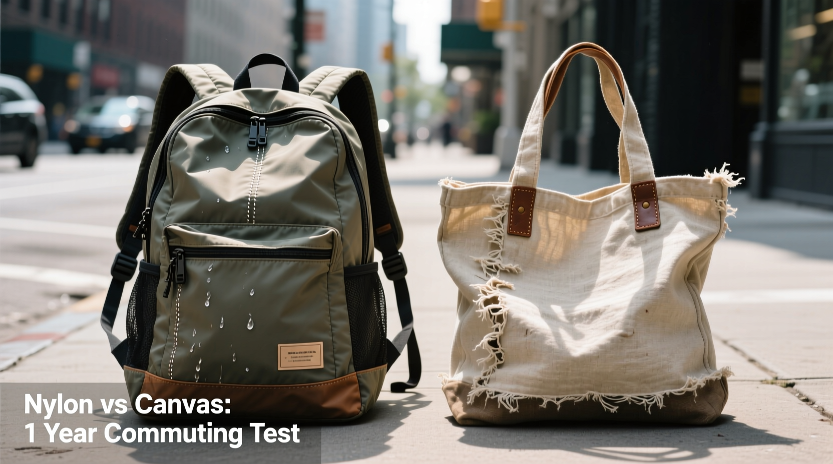 nylon backpack vs canvas tote for daily commuting which holds up better long term