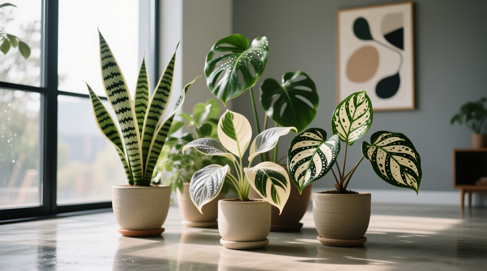 variegated plants indoors
