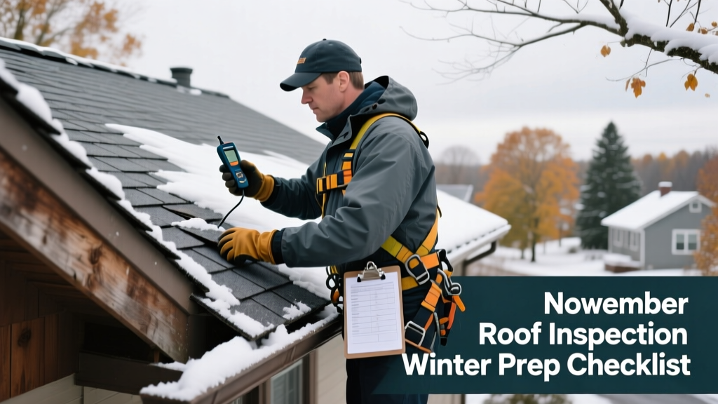 November Roof Inspection: Winter Prep Checklist
