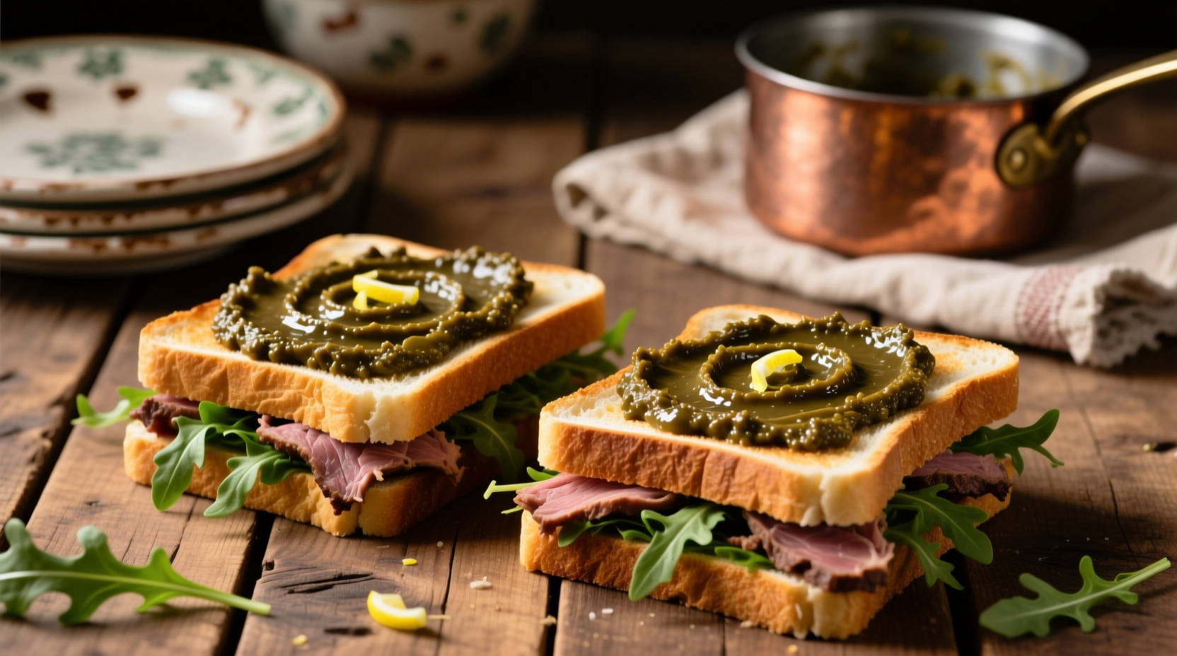 leftover lamb sandwiches with tapenade mayo w