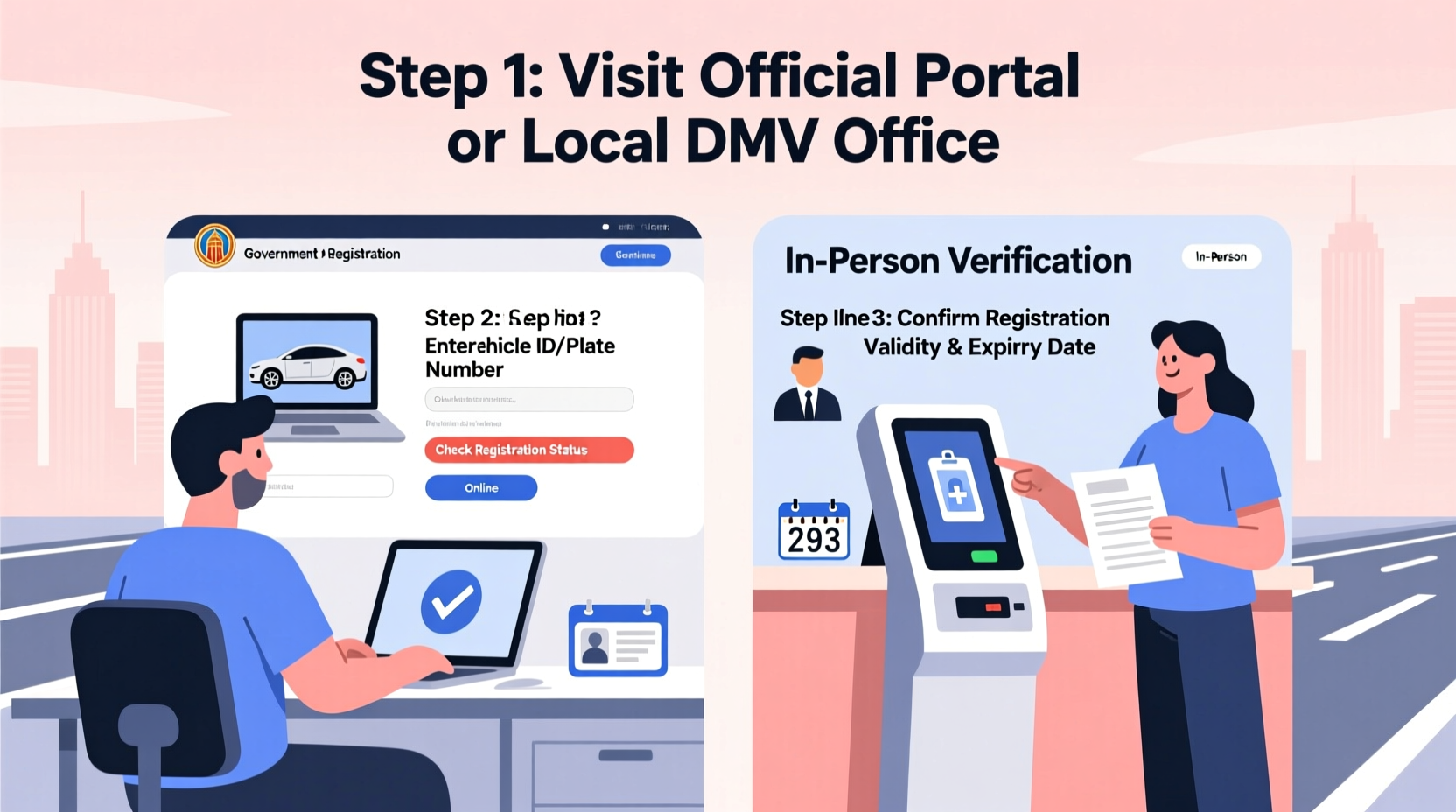 how to check car registration status