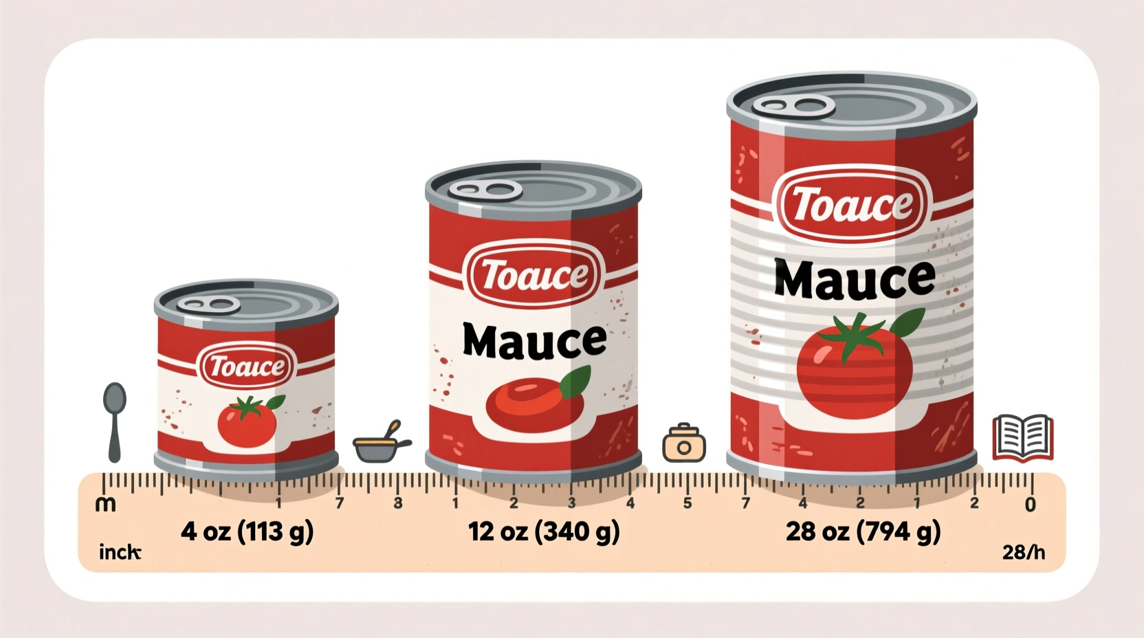 common tomato sauce can sizes explained