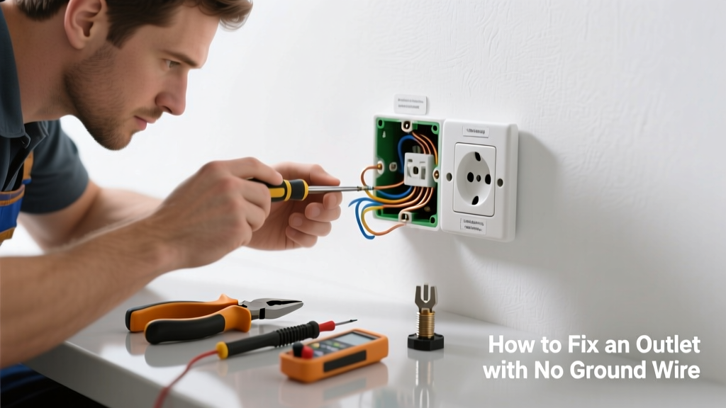 How to Fix an Outlet with No Ground Wire