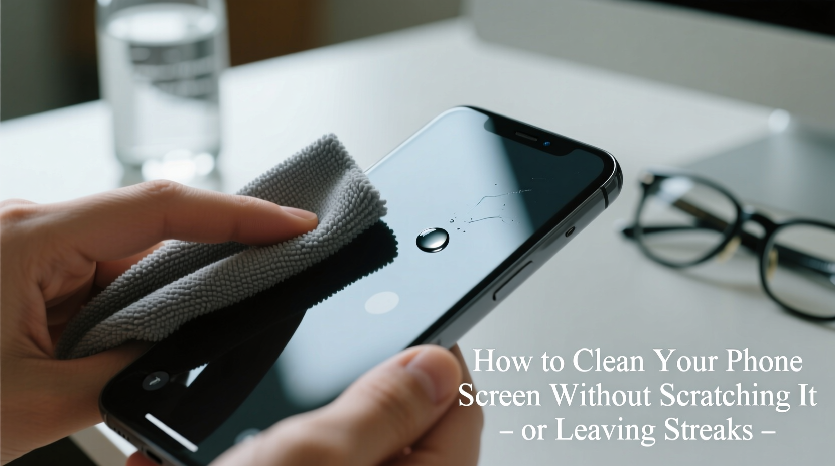 how to clean your phone screen without scratching it or leaving streaks