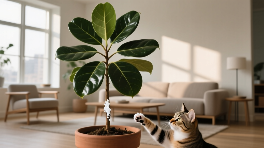 White Sticky Stuff on Plants: Toxic to Cats?
