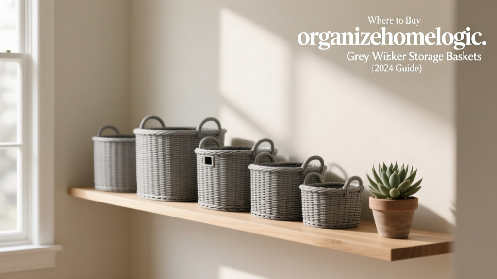 Where to Buy Grey Wicker Storage Baskets (2024 Guide)