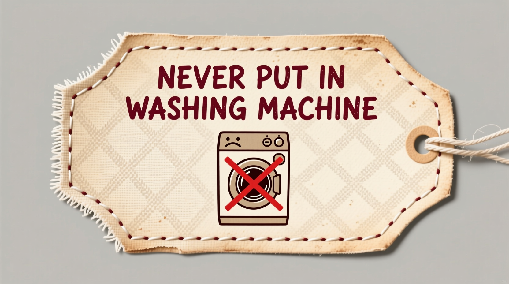 never put in washing machine