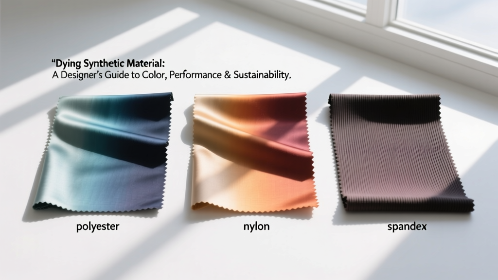 Dying Synthetic Material: A Designer’s Guide to Color, Performance & Sustainability