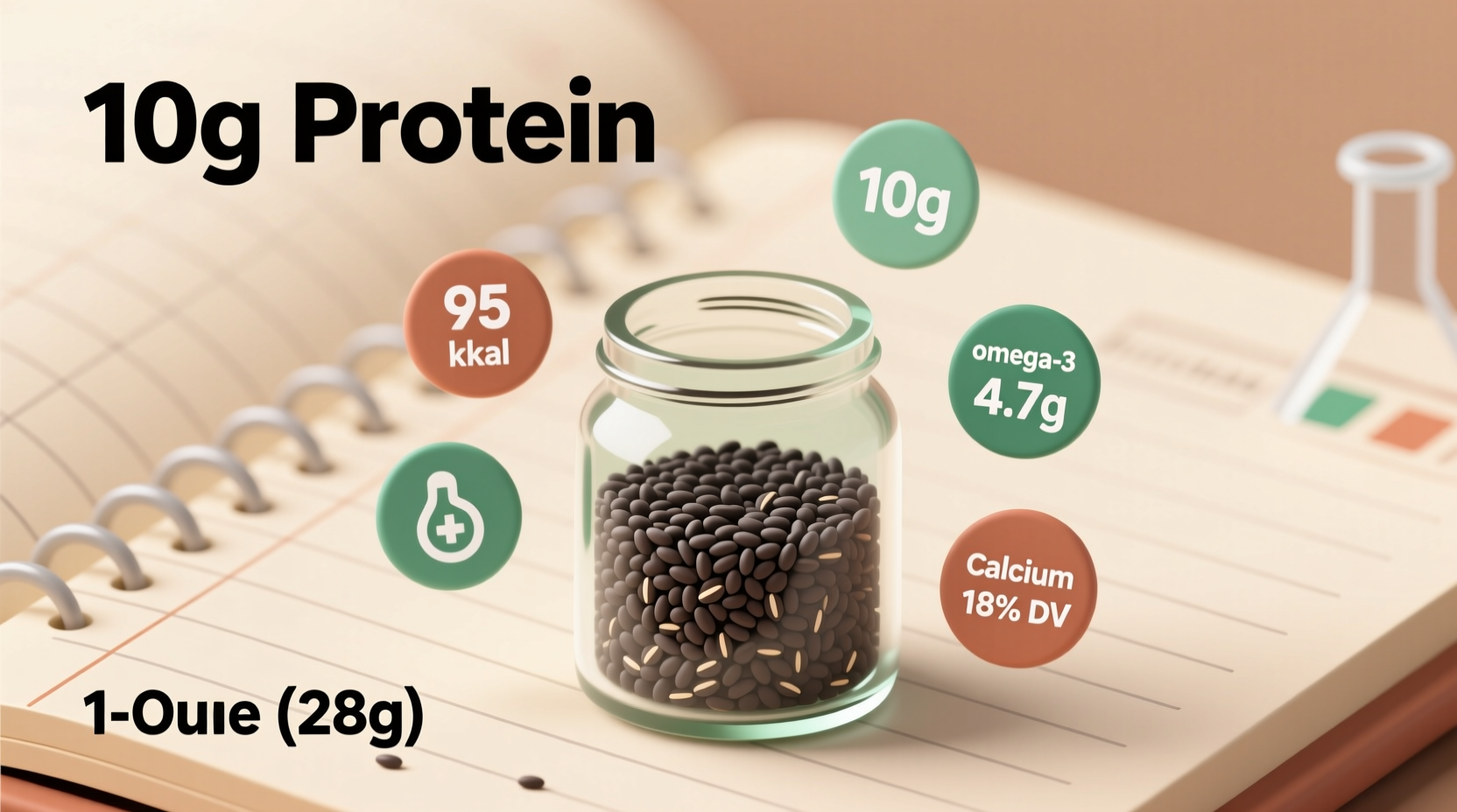 how much protein in chia seeds