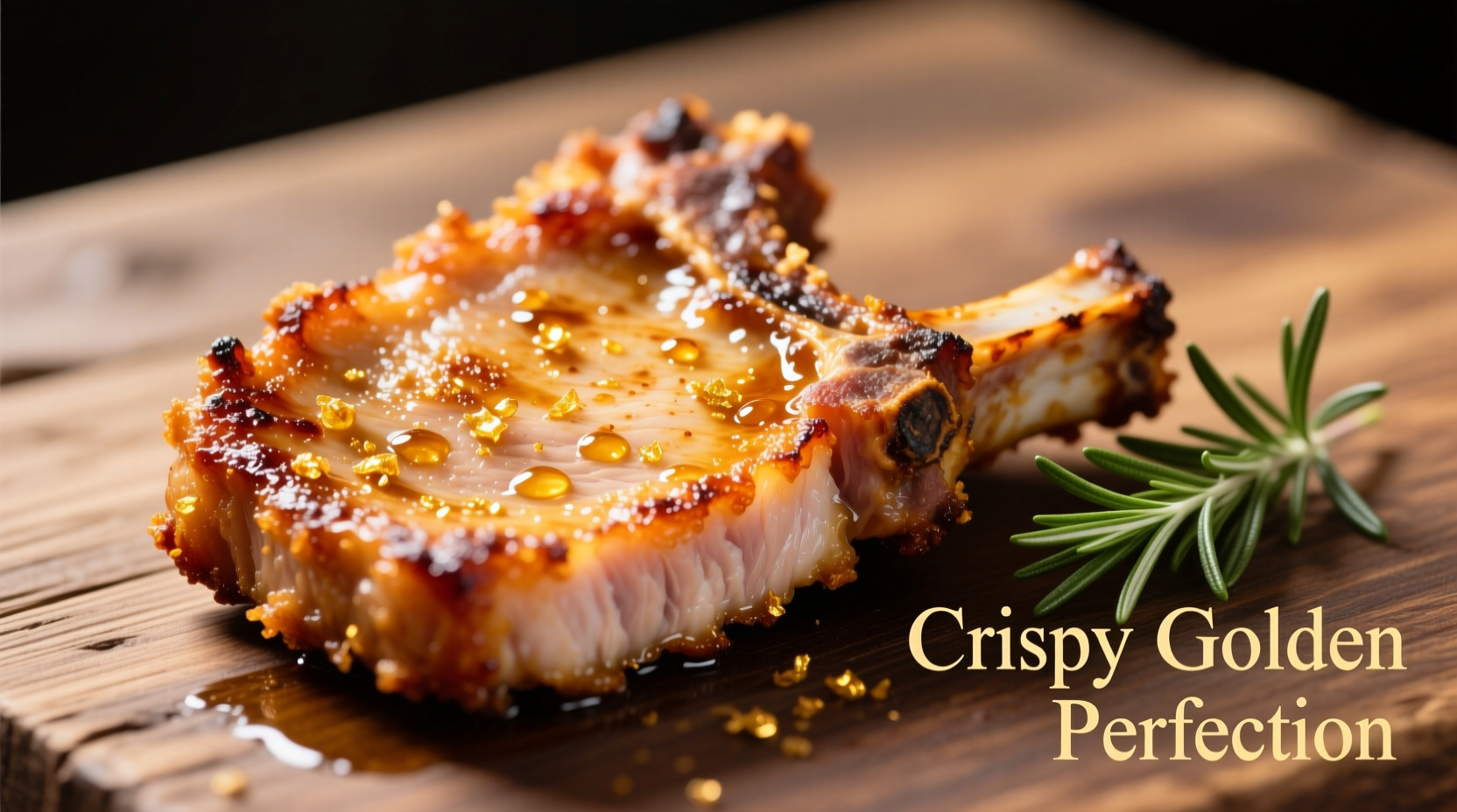 Perfectly golden fried pork chops with crispy exterior