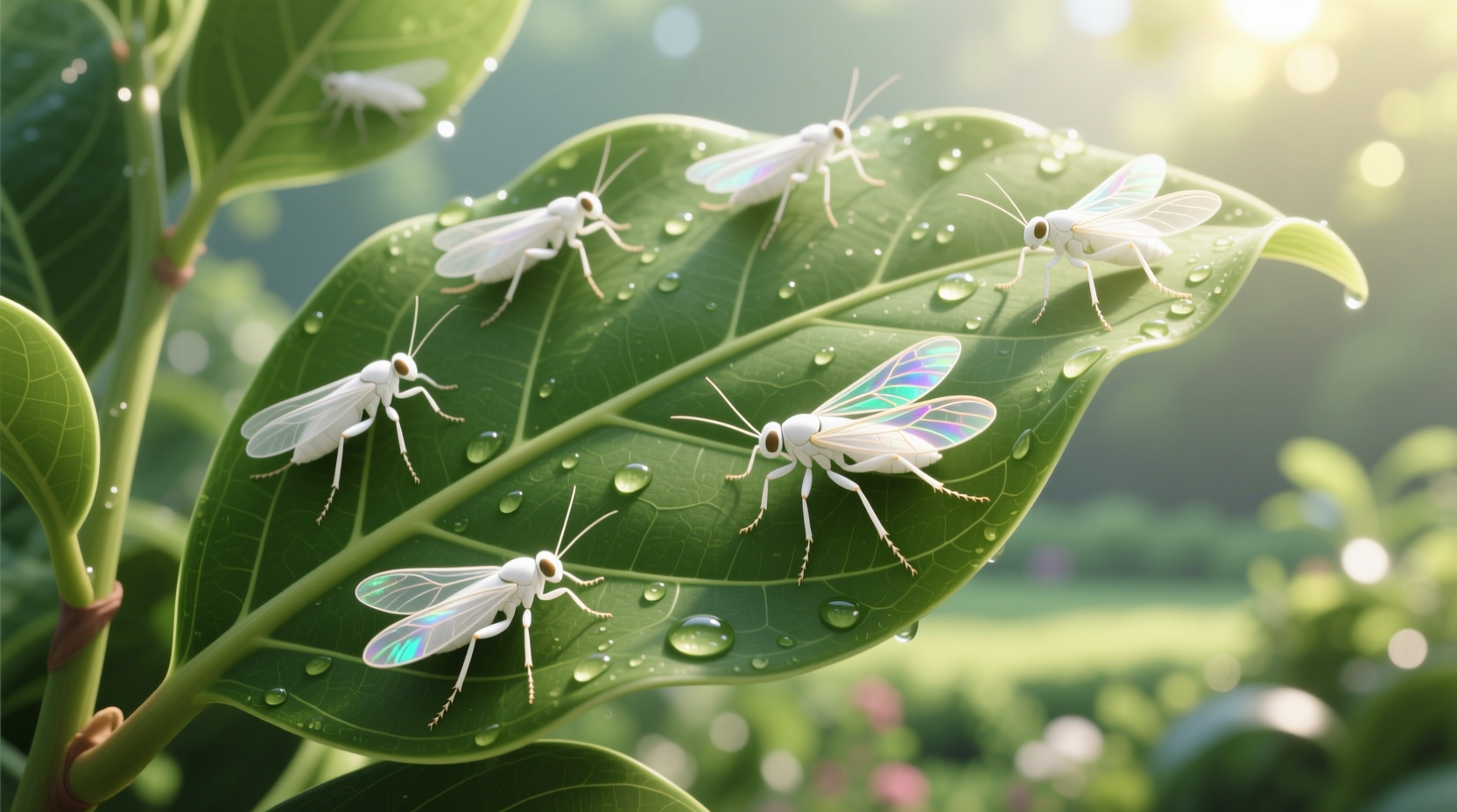 white bugs on plants