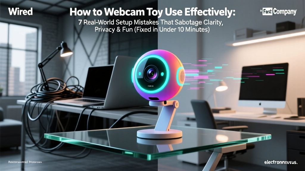 How to Webcam Toy Use Effectively: 7 Real-World Setup Mistakes That Sabotage Clarity, Privacy & Fun (Fixed in Under 10 Minutes)