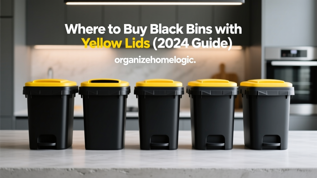 Where to Buy Black Bins with Yellow Lids (2024 Guide)
