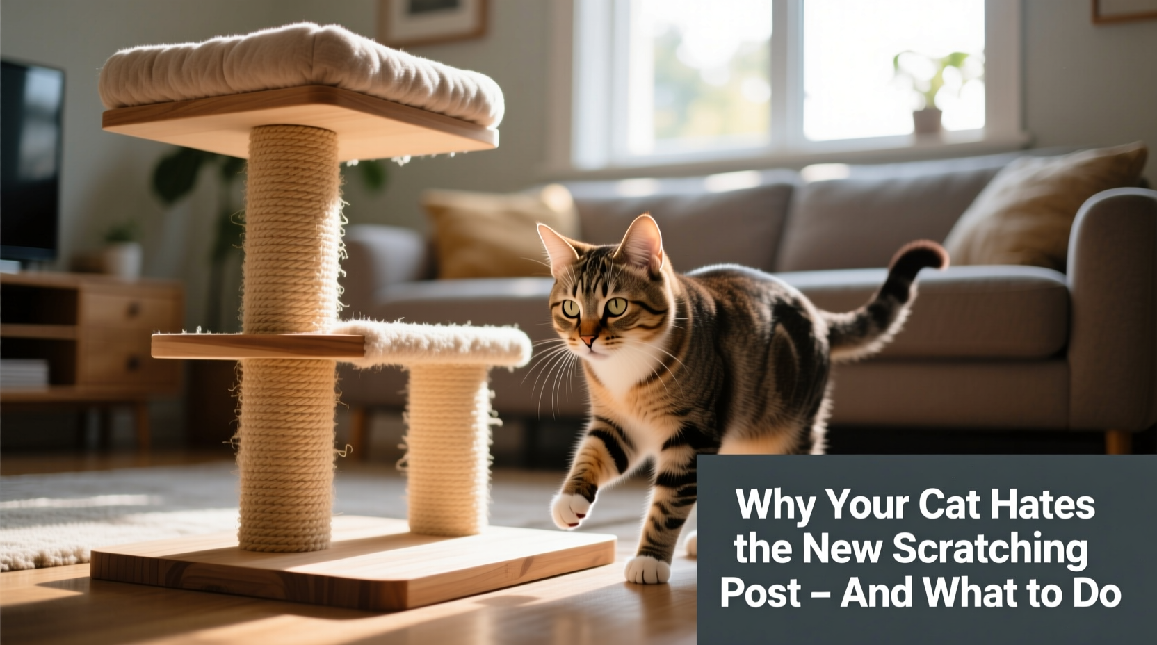 why does my cat suddenly hate the new scratching post and what to do