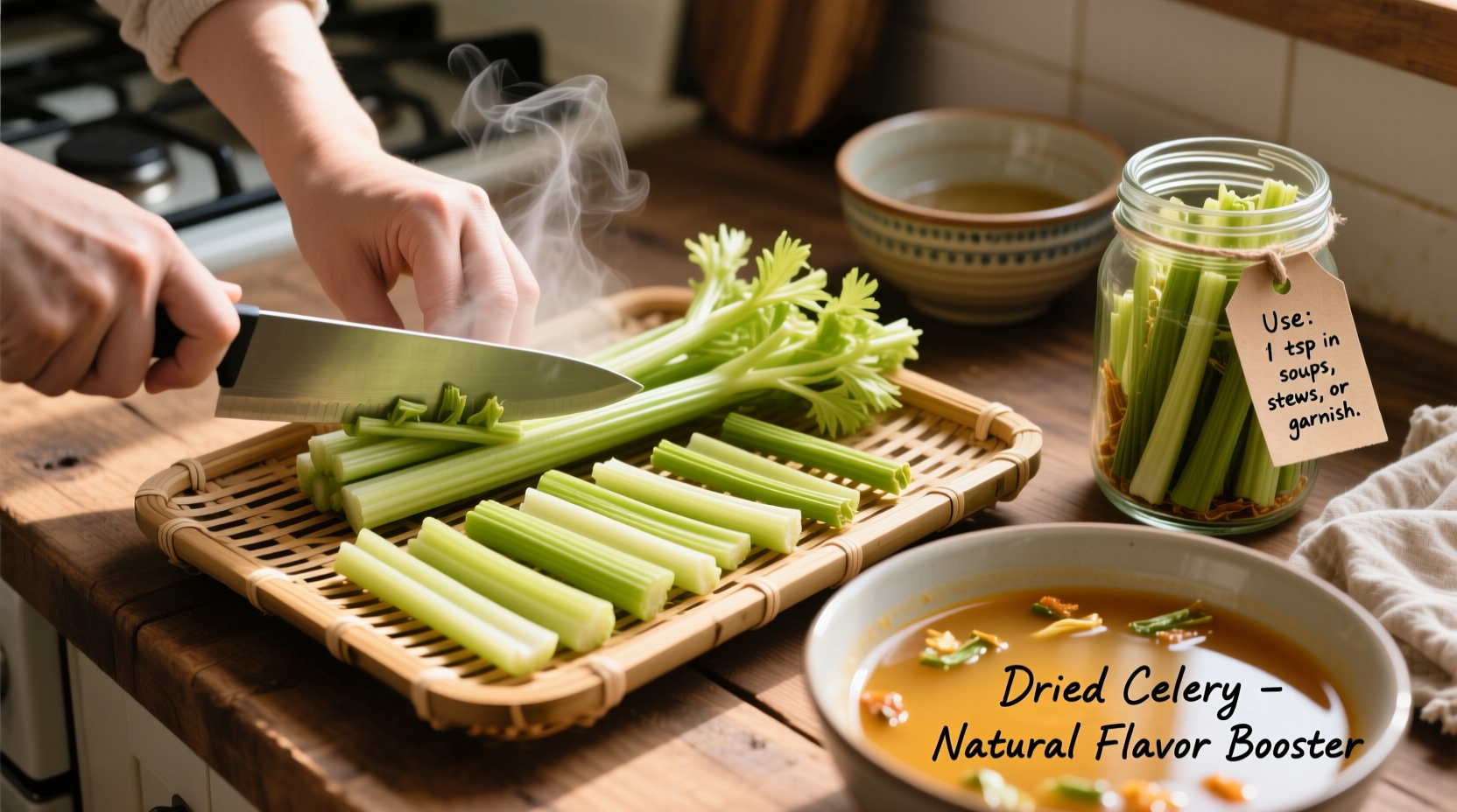 how to make and use dried celery at home