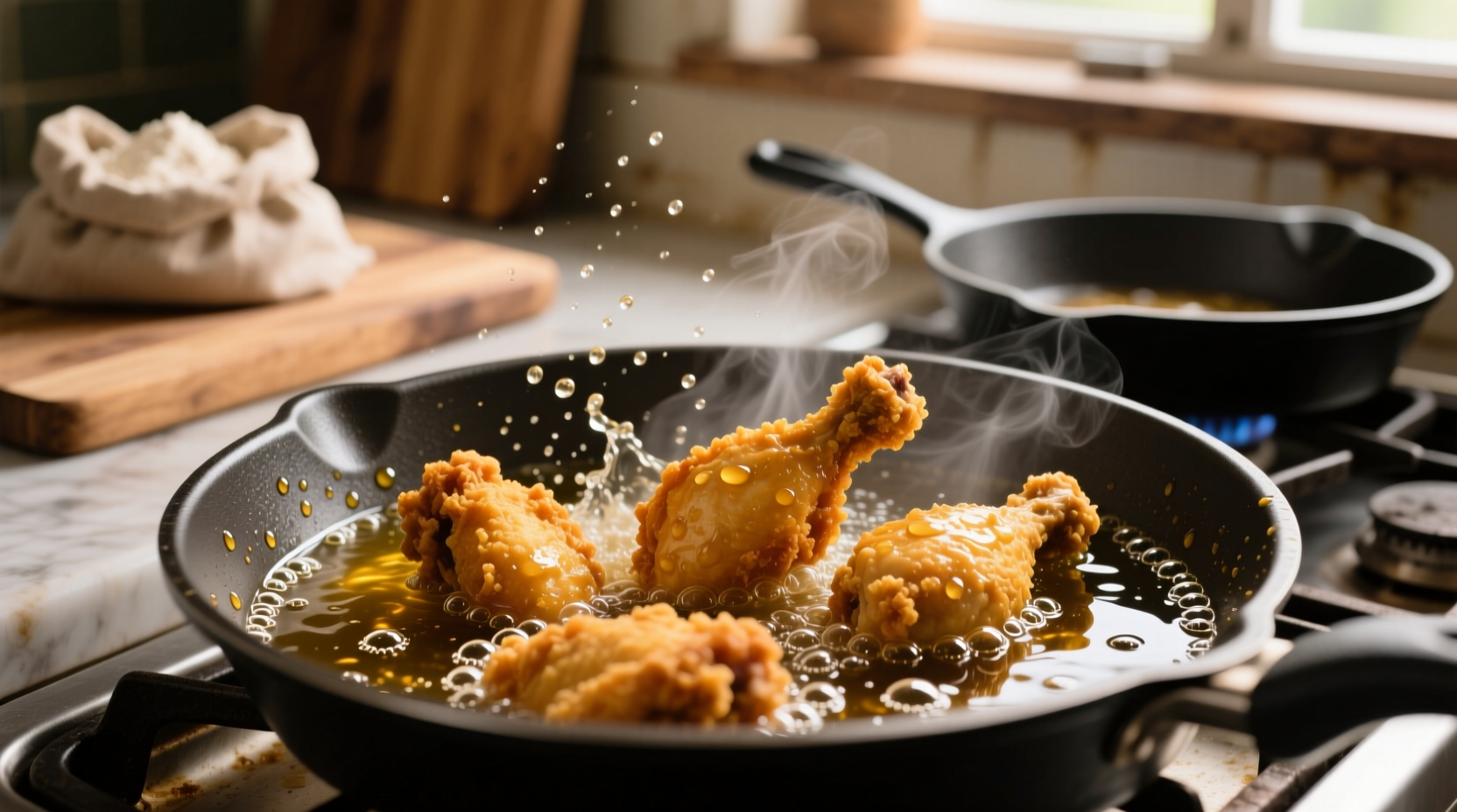 frying oil tip for fried chicken