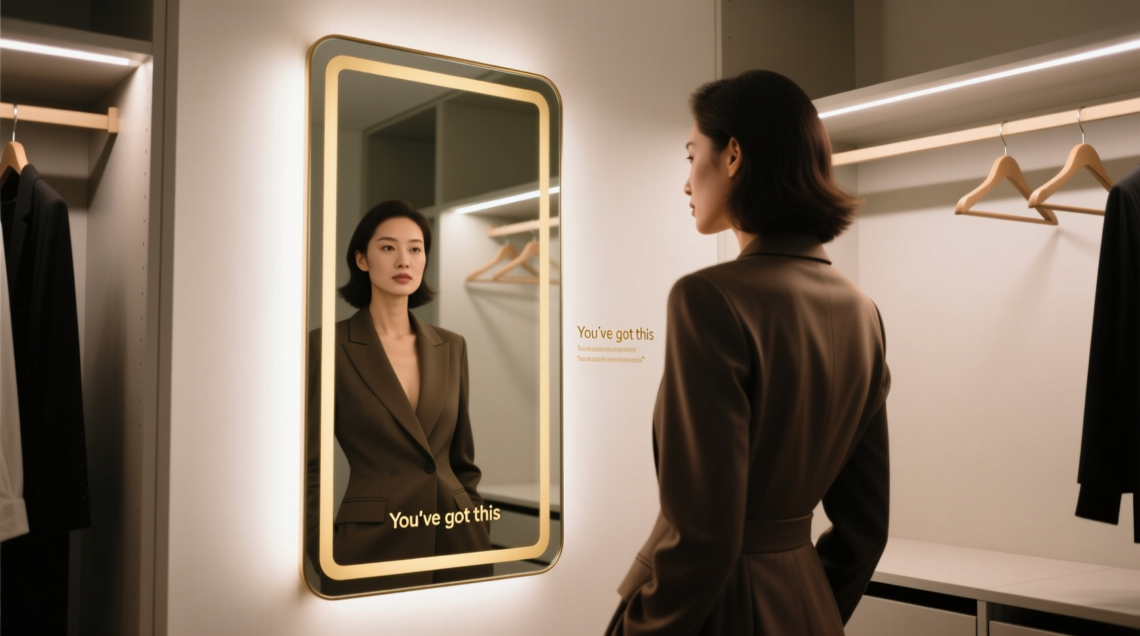 closet affirmation mirrors vs quote decals