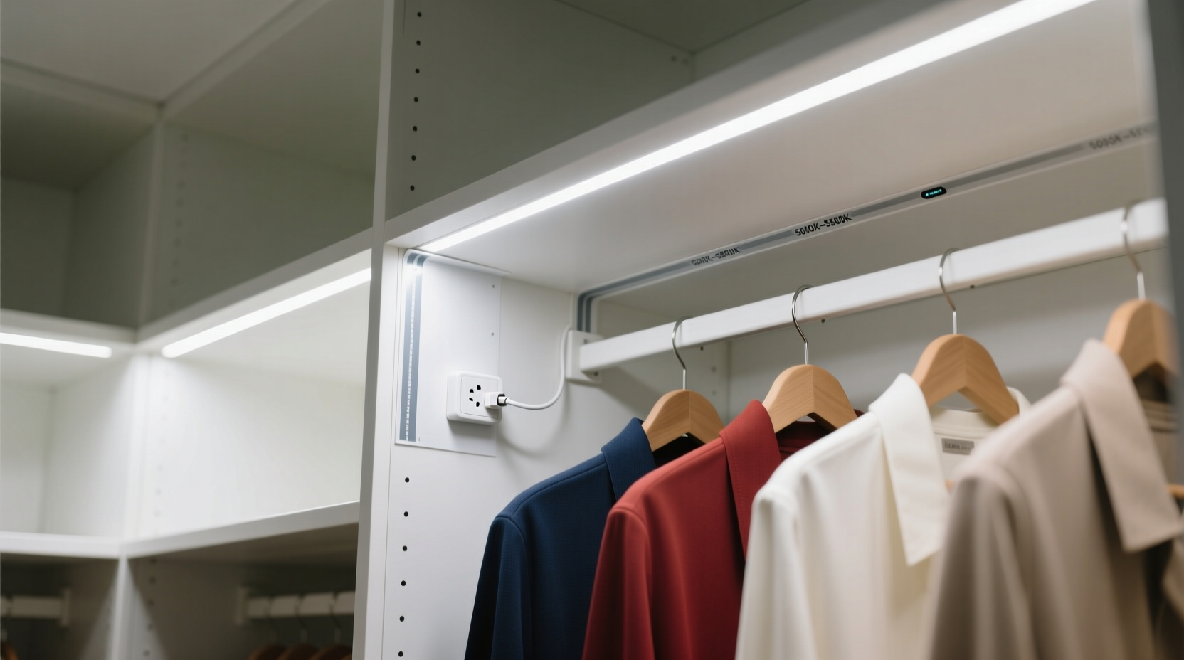 closet lighting for accurate color matching