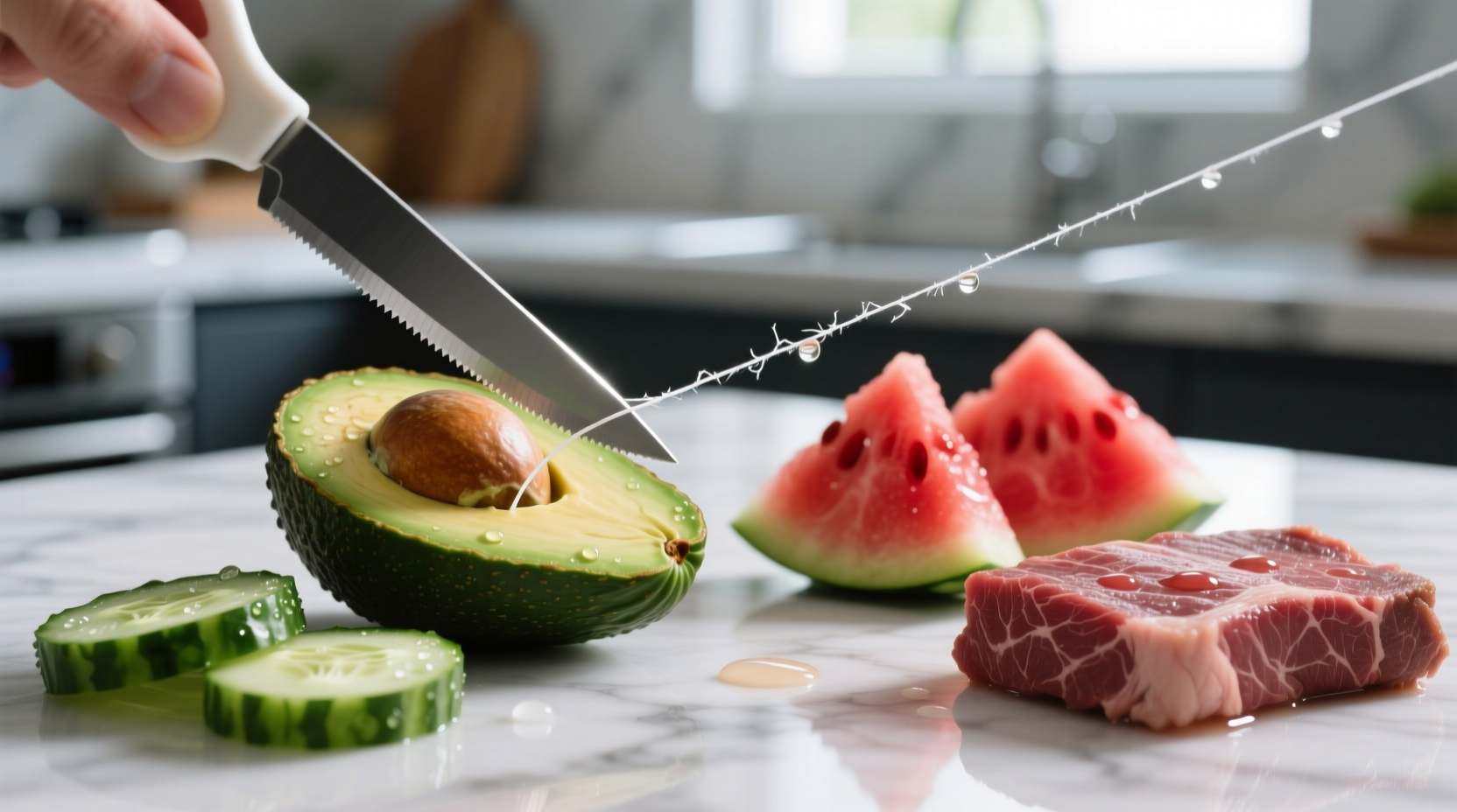 you should be cutting these foods with dental floss