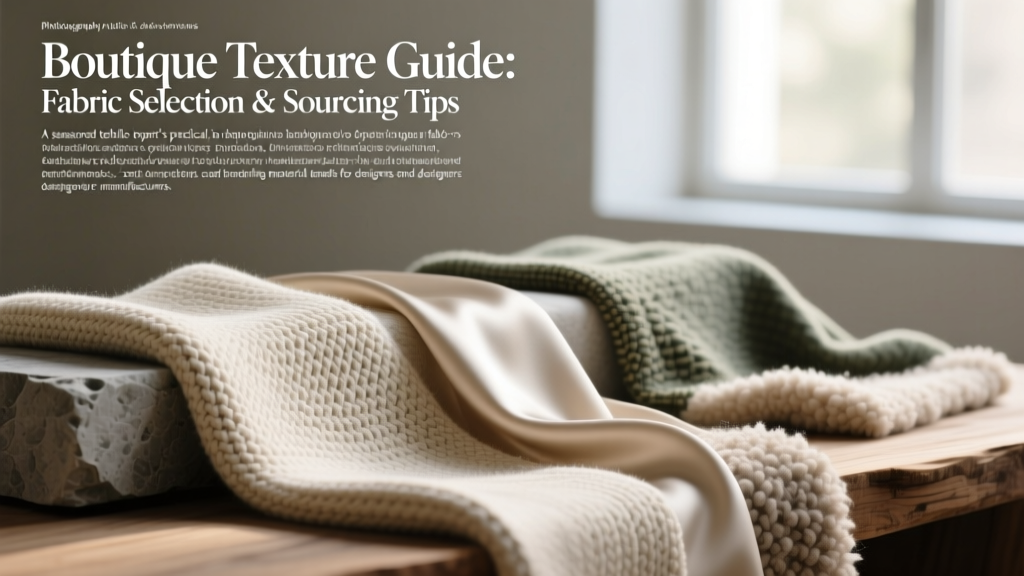 Boutique Texture Guide: Fabric Selection & Sourcing Tips