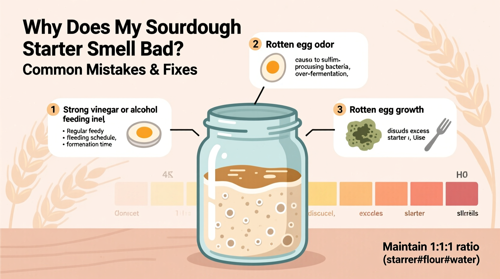 why does my sourdough starter smell bad common mistakes and fixes